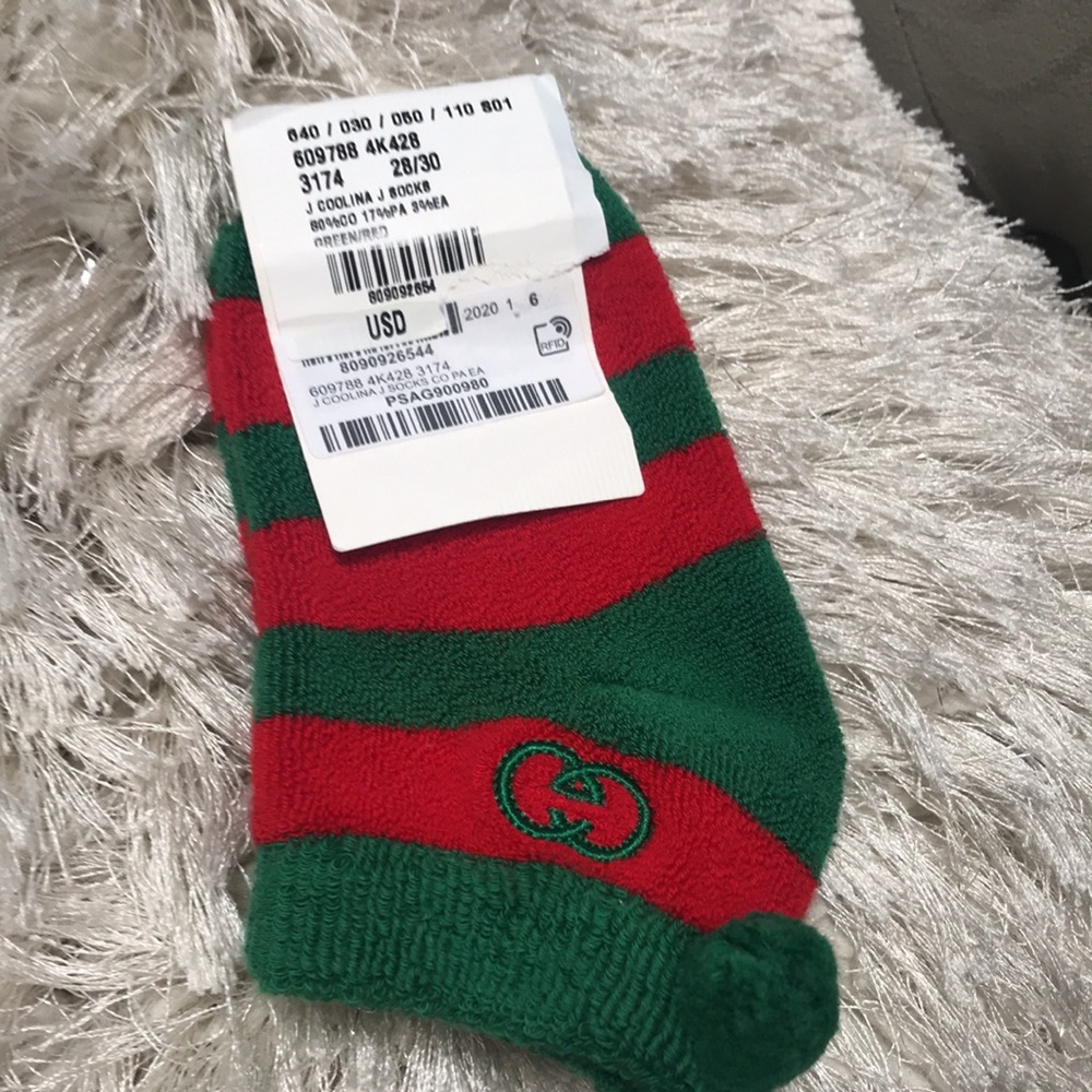 NEW Gucci unisex booties Sz 6 16-18cm - Picture 5 of 8